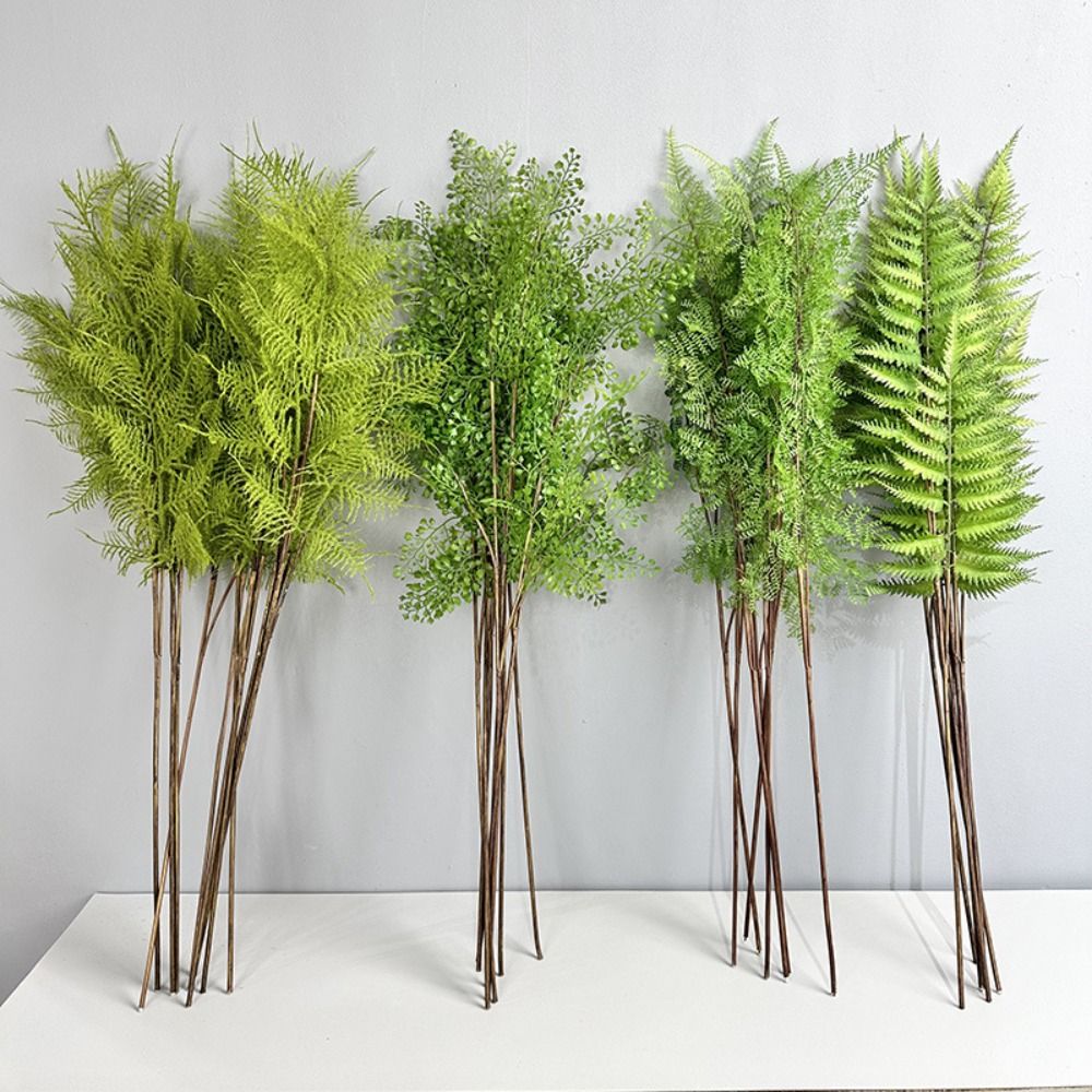 リアルな人工シダ植物の枝手作りエレガントな人工緑シダ草リアル - Dracaena Marginata のレビューと価格