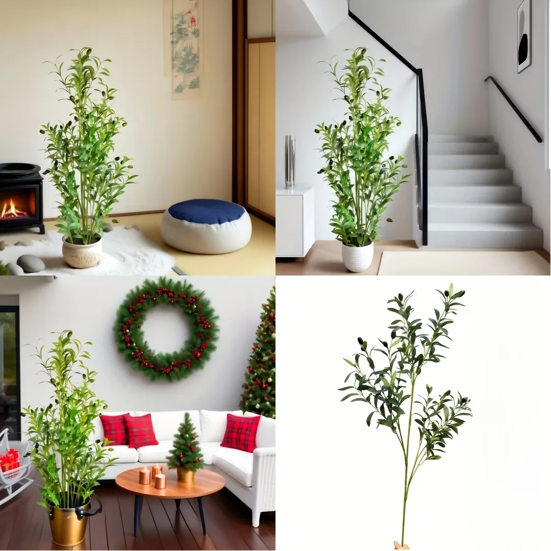 人工オリーブの木 28cm-120cm ポットなし フェイク - Dracaena Marginata のレビューと価格
