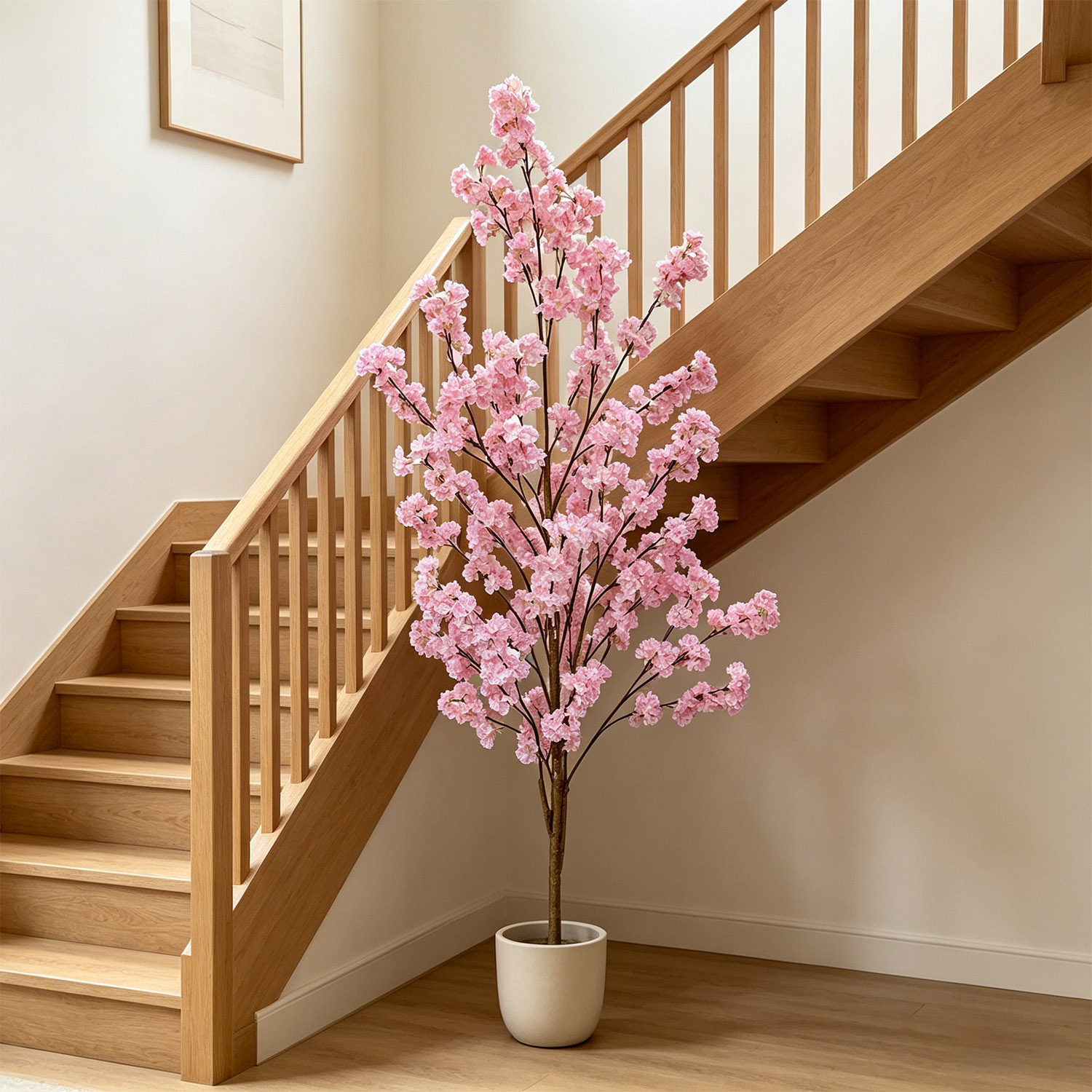 100～220cmの人工桜の木、リアルな偽物の桜の枝、屋内用 - Ficus Lyrata Tree のレビューと価格