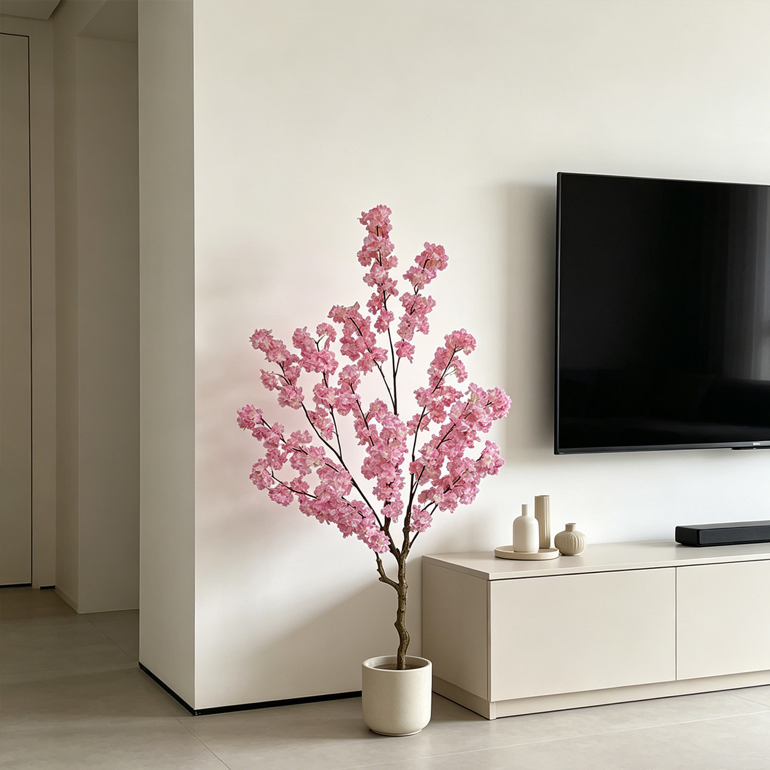 100～220cmの人工桜の木、リアルな偽物の桜の枝、屋内用 - Ficus Lyrata Tree のレビューと価格